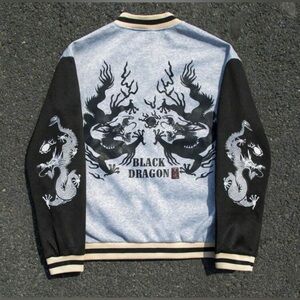 Varsity Jacket - Black and Gray